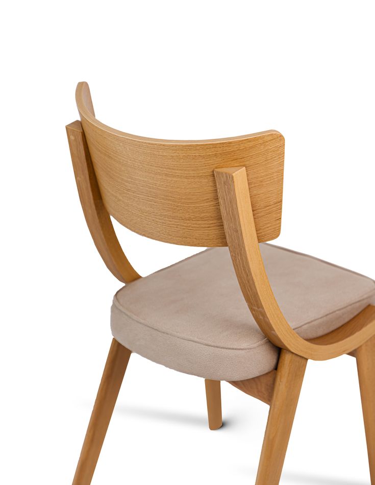 Beige Wooden Chair