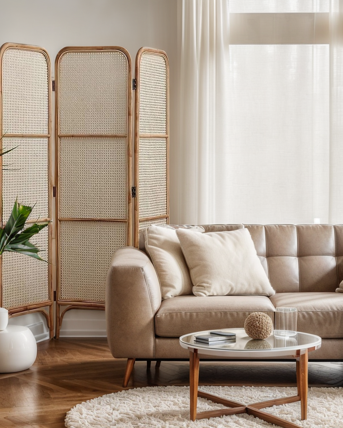 Rattan Partition