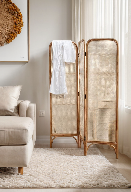 Rattan Partition