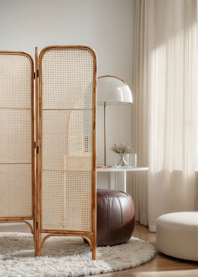 Rattan Partition