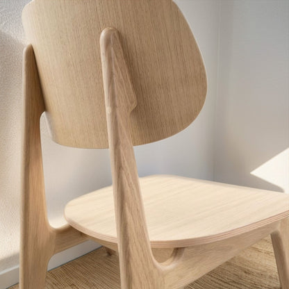 Beige Wooden Chair