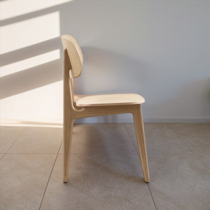 Beige Wooden Chair