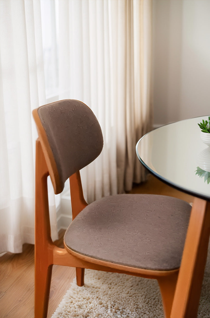 Beige Wooden Chair