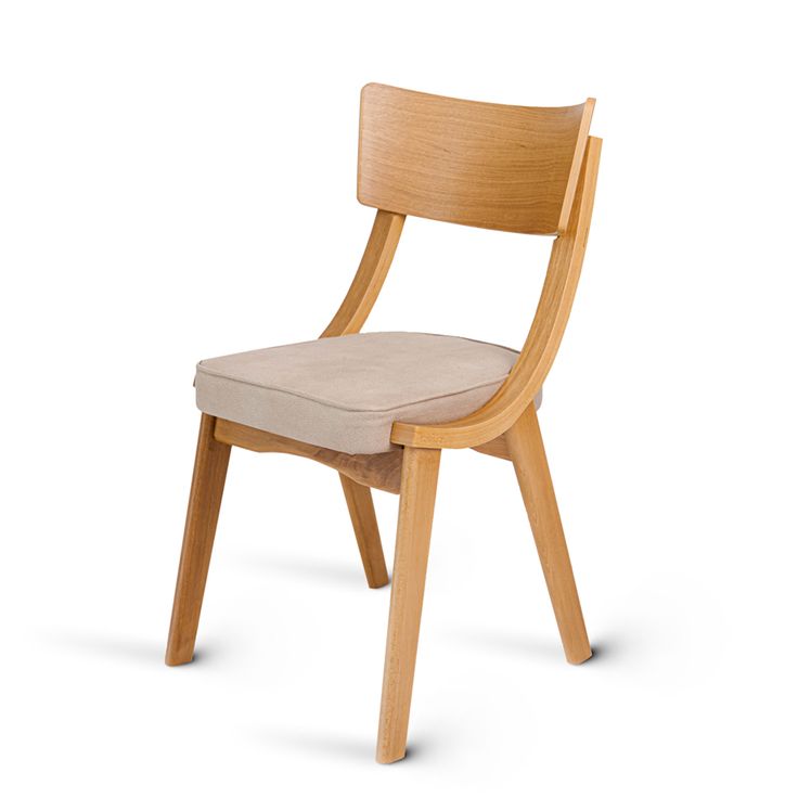 Beige Wooden Chair