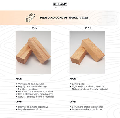 Oak + Pine and Rattan Samples